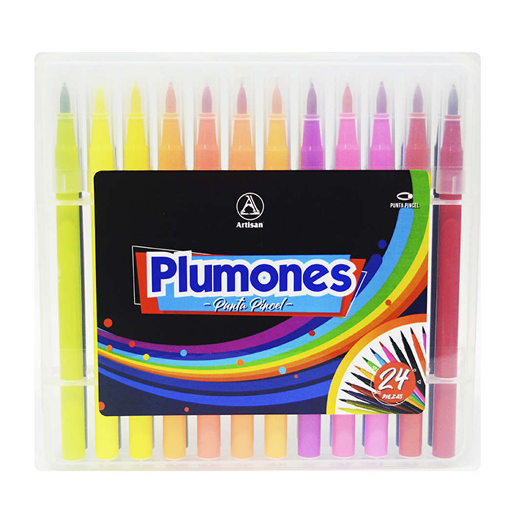 PLUMONES PUNTA PINCEL x 48 und ARTISAN