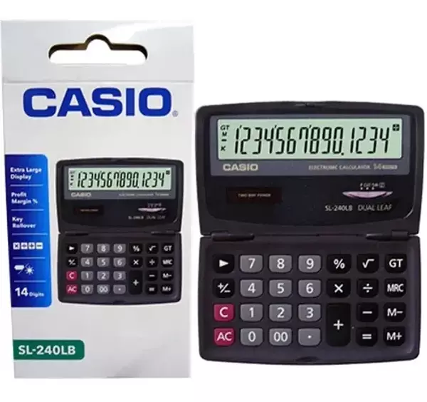 Calculad.Casio Sl-240lb-W 14dig.