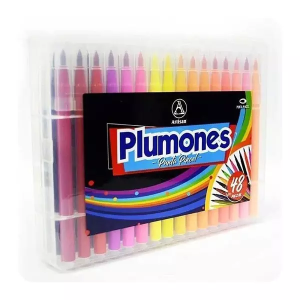 Plumones Punta Pincel x 48 Unidades Artisan