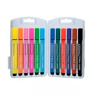 Plumones Jumbo Lavables Offi-Esco